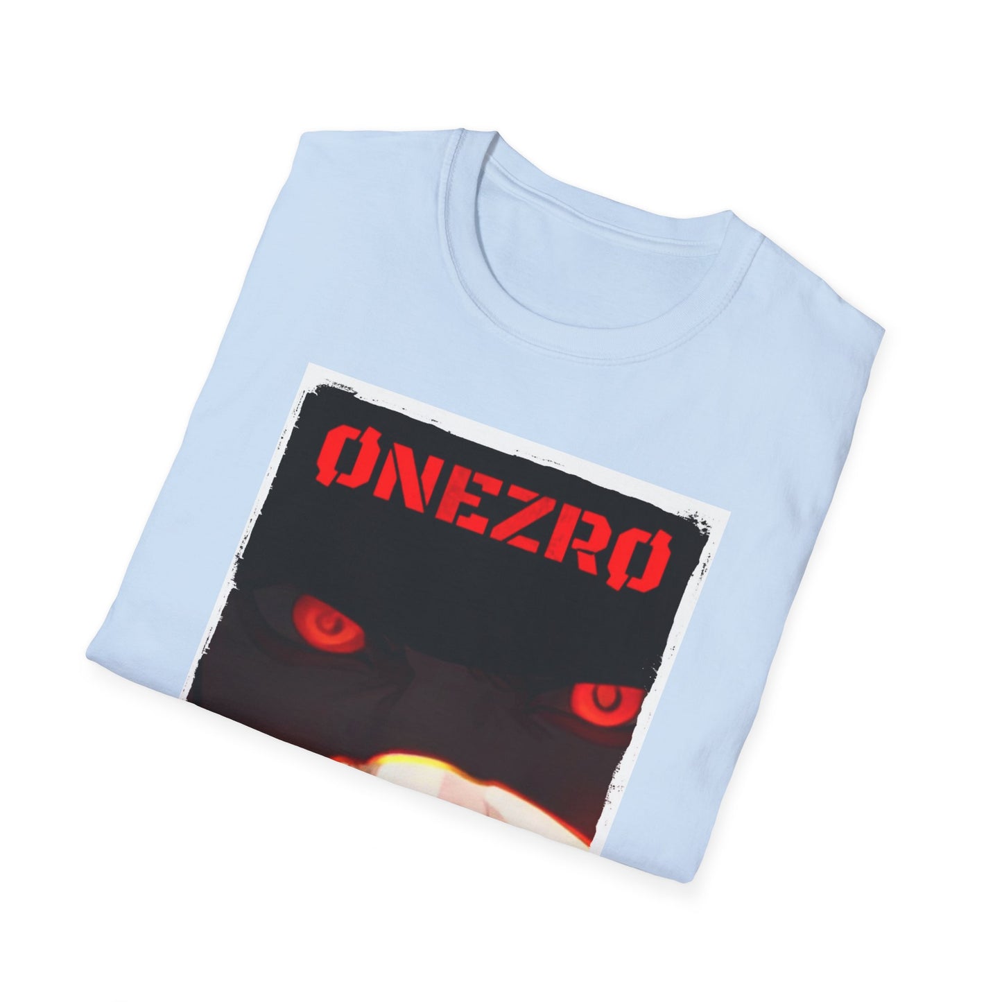 ØNEZRØ - Anime Face/Logo Unisex Softstyle T-Shirt