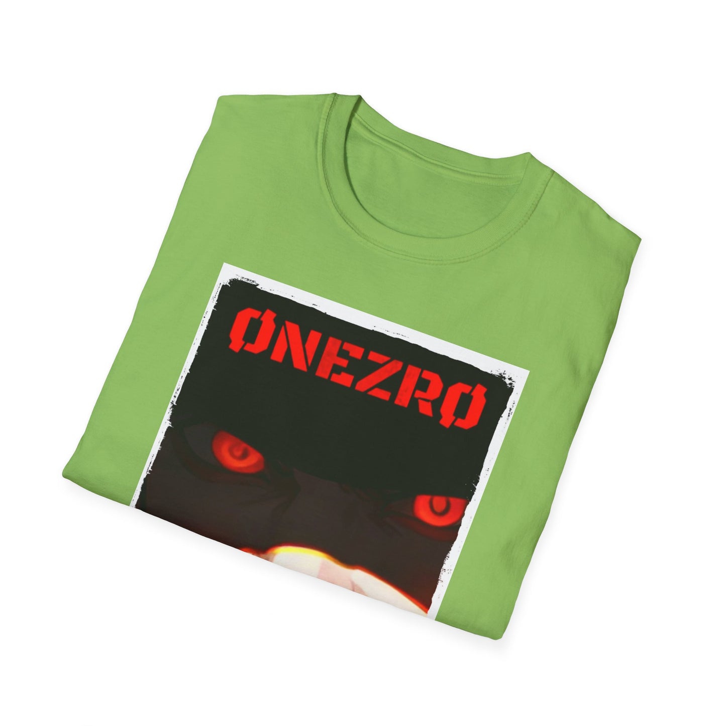 ØNEZRØ - Anime Face/Logo Unisex Softstyle T-Shirt