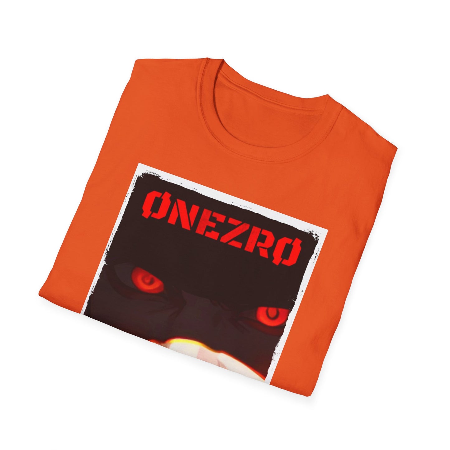 ØNEZRØ - Anime Face/Logo Unisex Softstyle T-Shirt