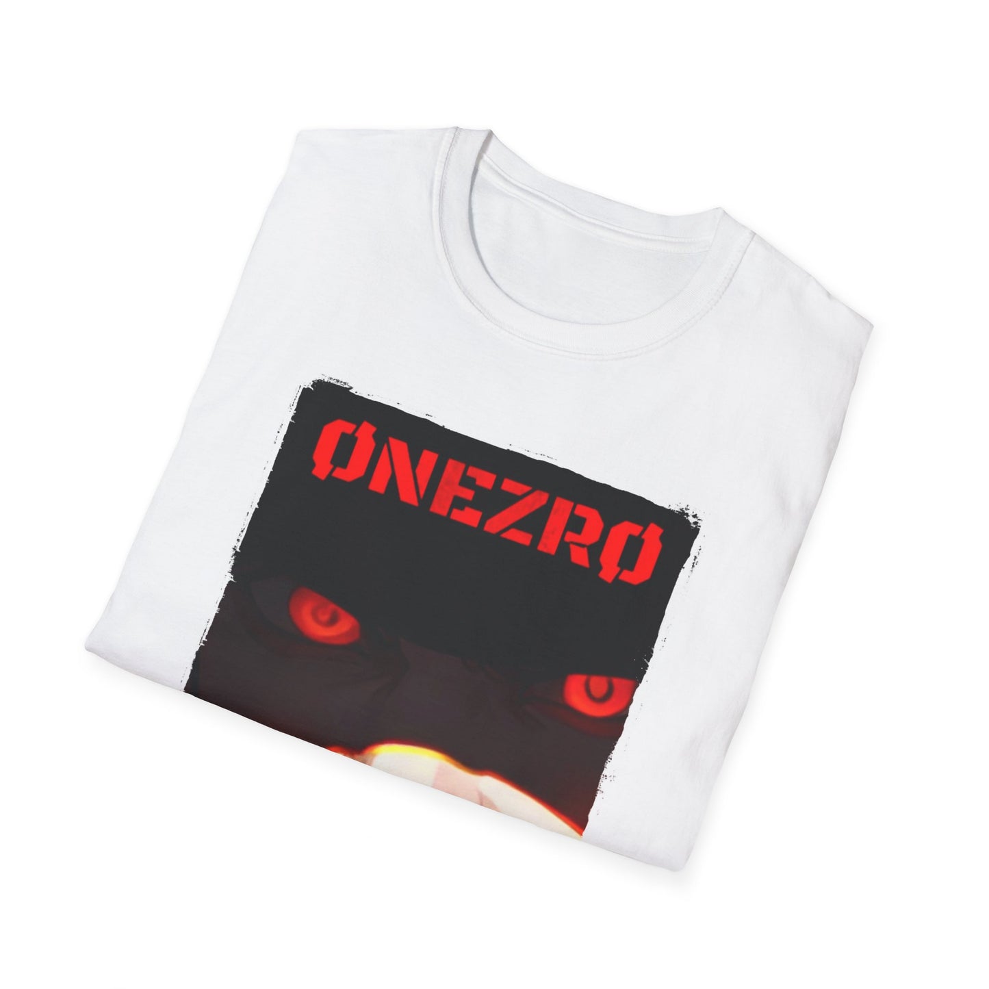ØNEZRØ - Anime Face/Logo Unisex Softstyle T-Shirt