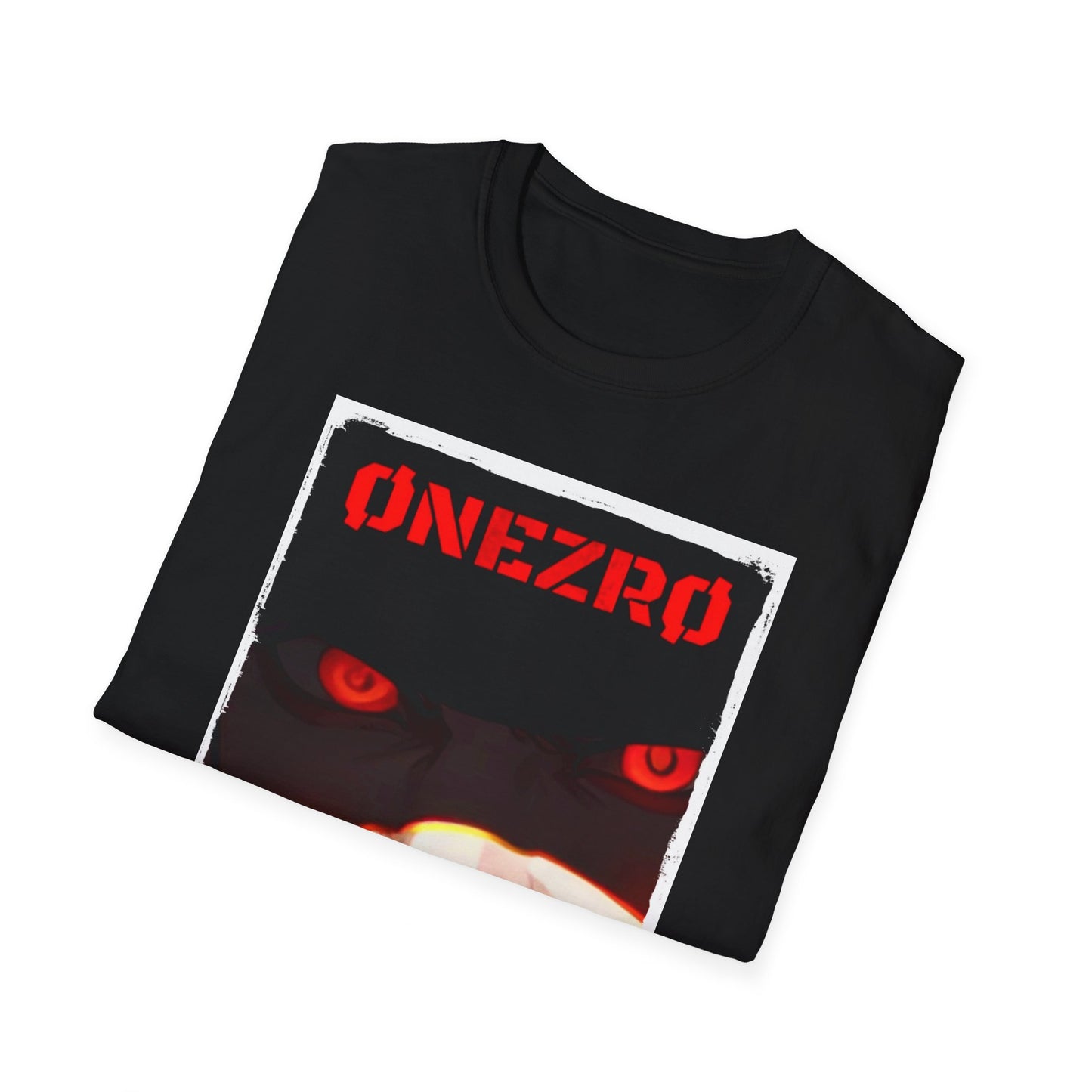 ØNEZRØ - Anime Face/Logo Unisex Softstyle T-Shirt