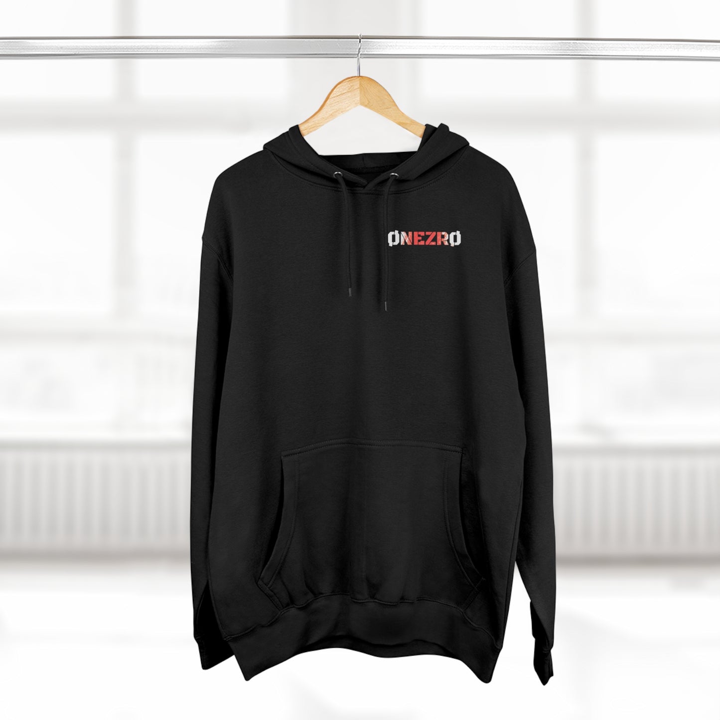 ØNEZRØ (White/Red Logo) Unisex Premium Pullover Hoodie