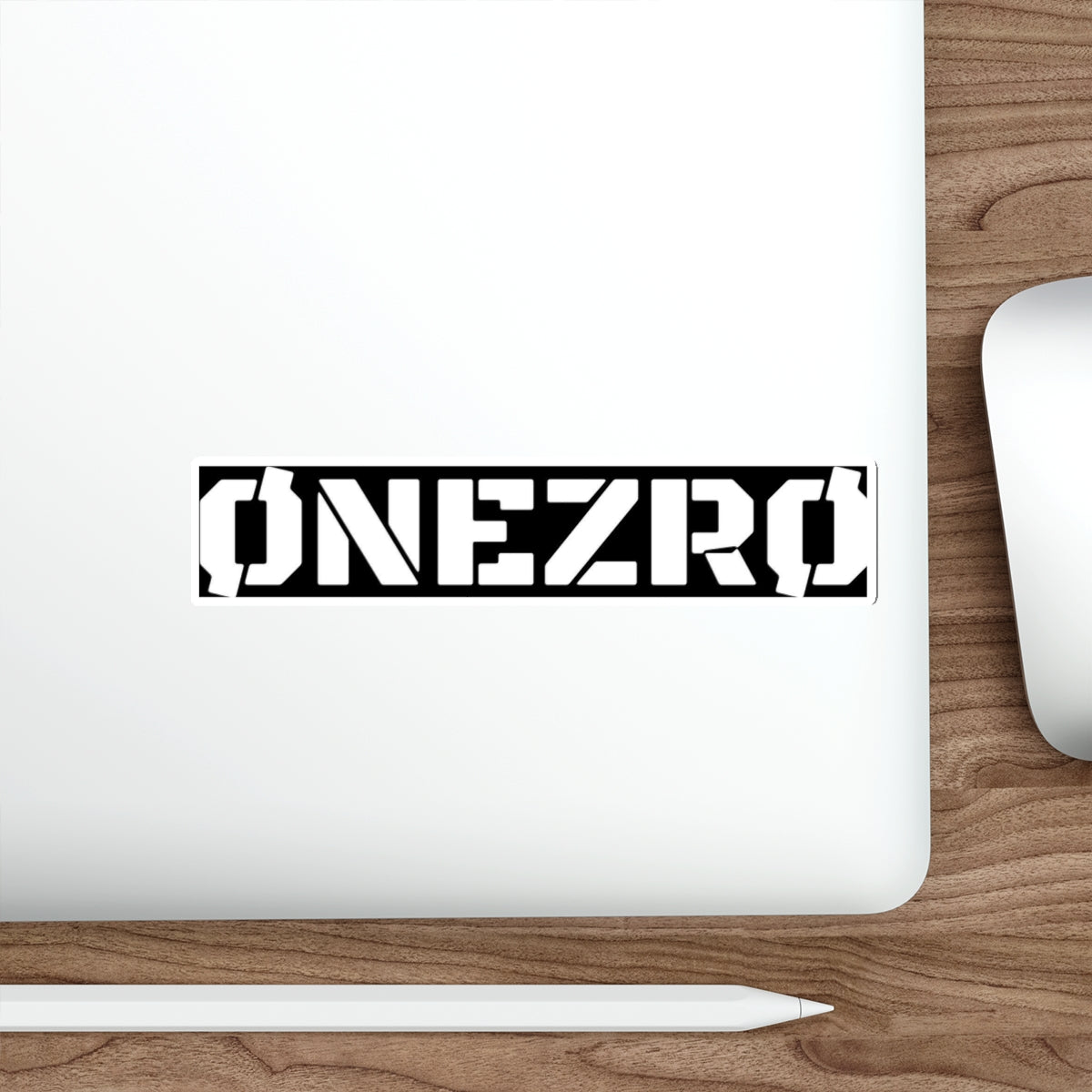 ØNEZRØ (White Logo) Die-Cut Stickers