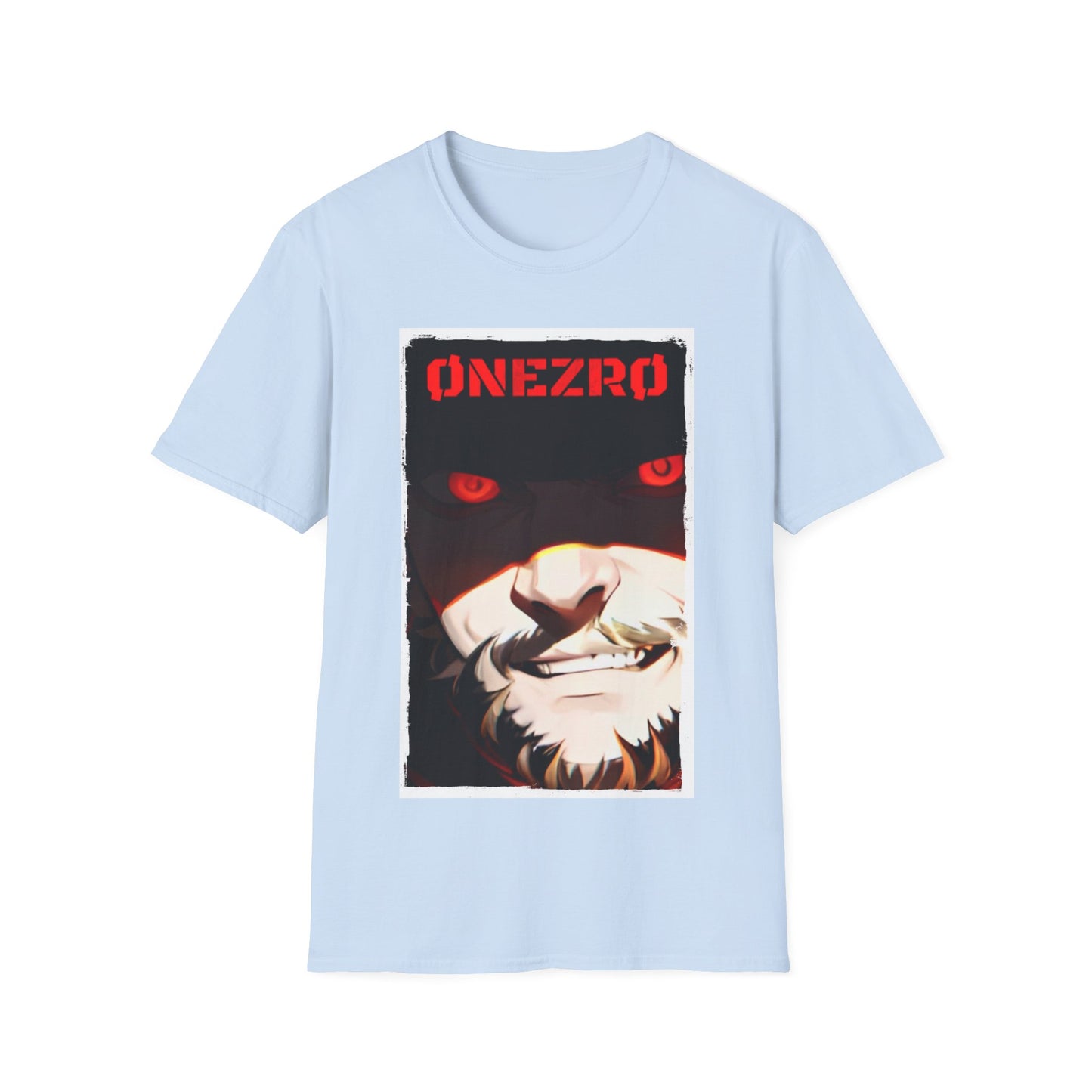 ØNEZRØ - Anime Face/Logo Unisex Softstyle T-Shirt