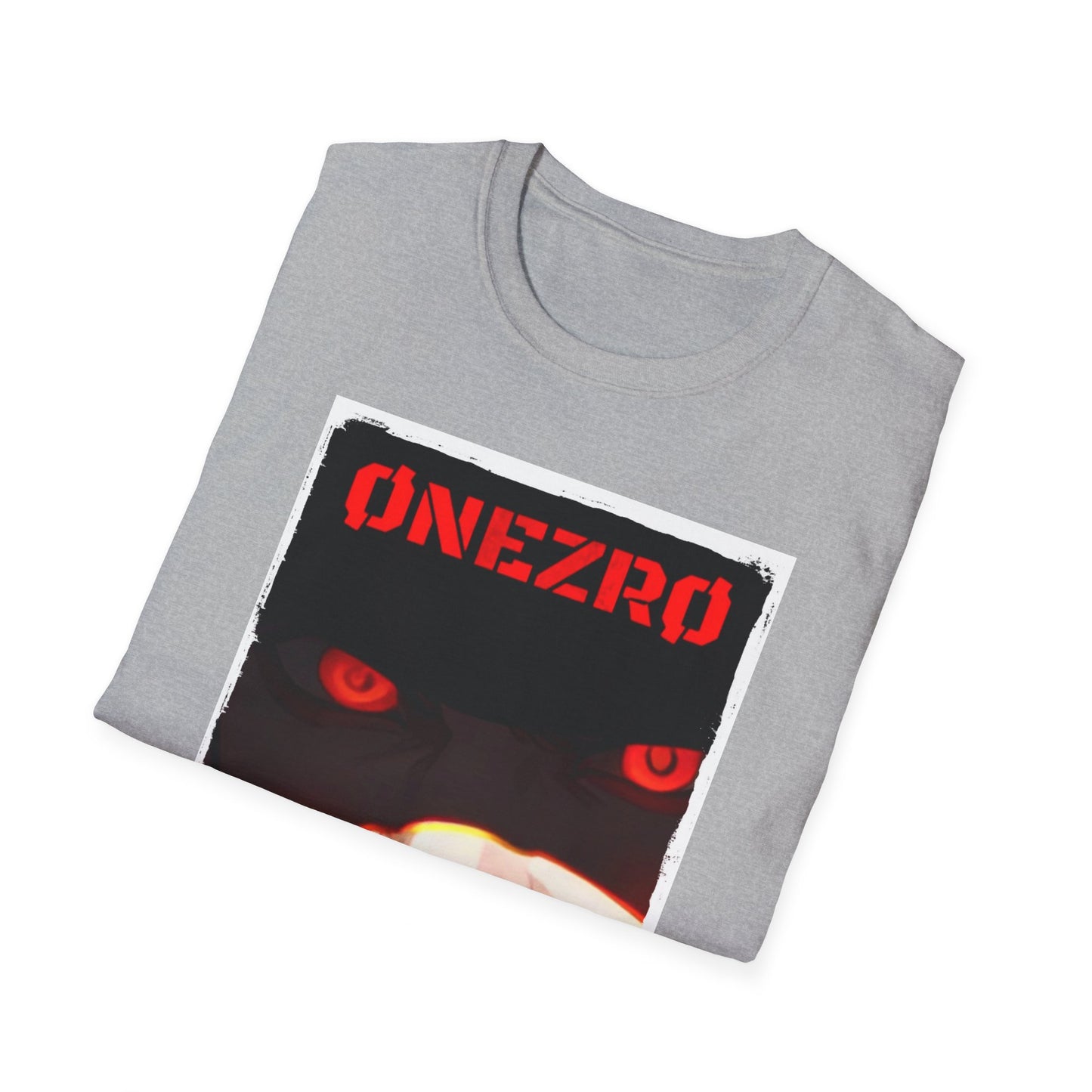 ØNEZRØ - Anime Face/Logo Unisex Softstyle T-Shirt