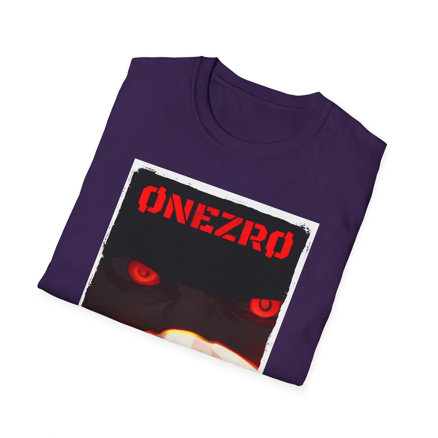 ØNEZRØ - Anime Face/Logo Unisex Softstyle T-Shirt