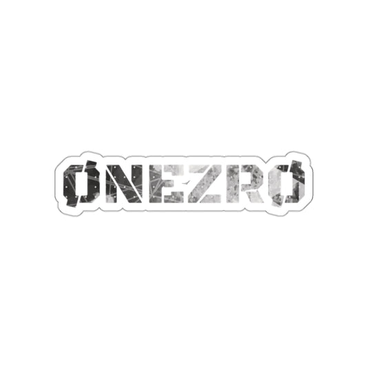 ØNEZRØ (White/Red Logo) Die-Cut Stickers