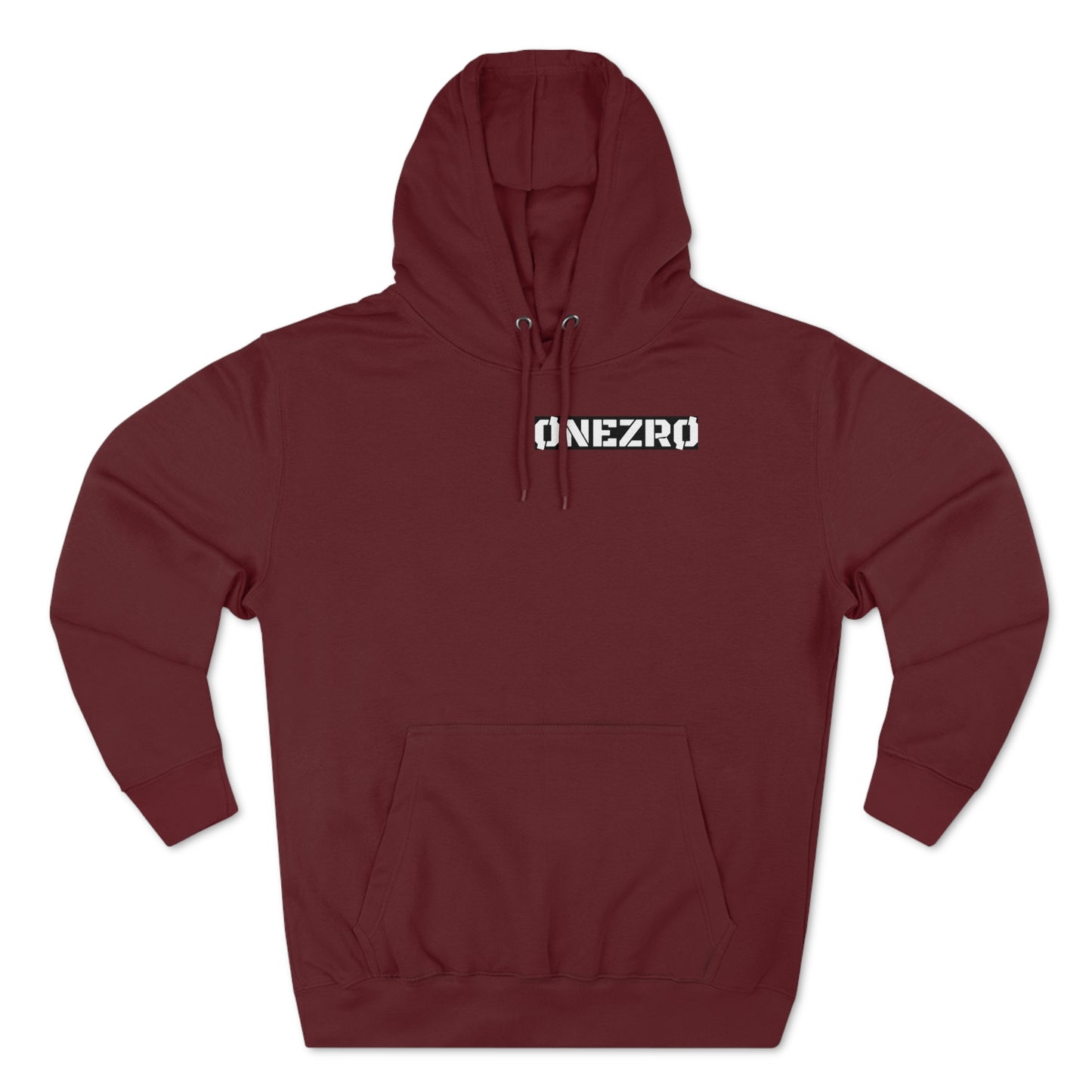 ØNEZRØ (White/Black BG Logo) Unisex Premium Pullover Hoodie