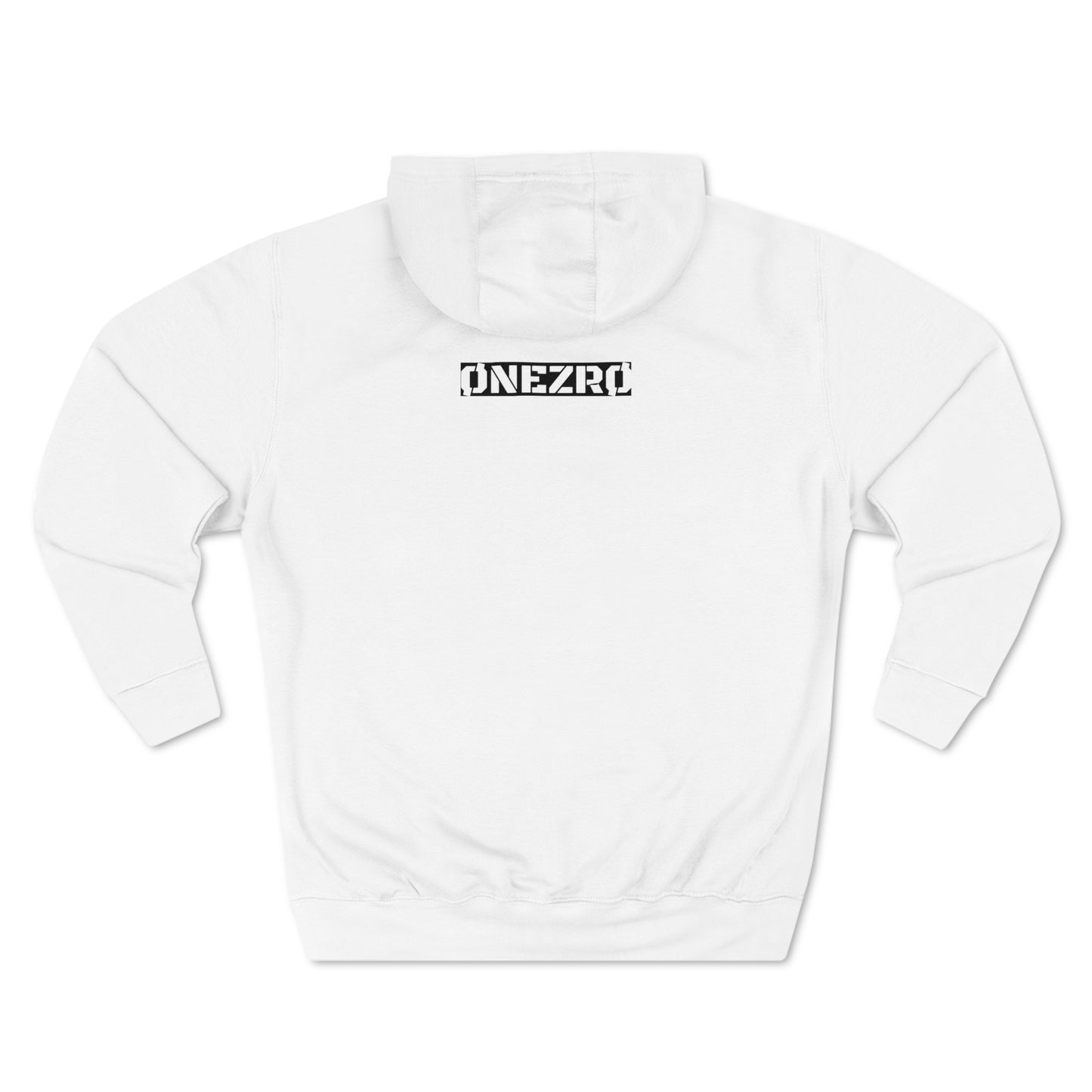 ØNEZRØ (White/Black BG Logo) Unisex Premium Pullover Hoodie