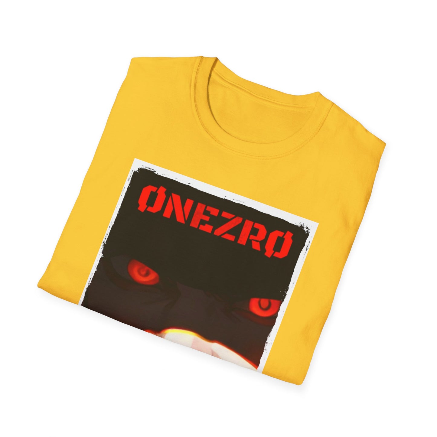 ØNEZRØ - Anime Face/Logo Unisex Softstyle T-Shirt