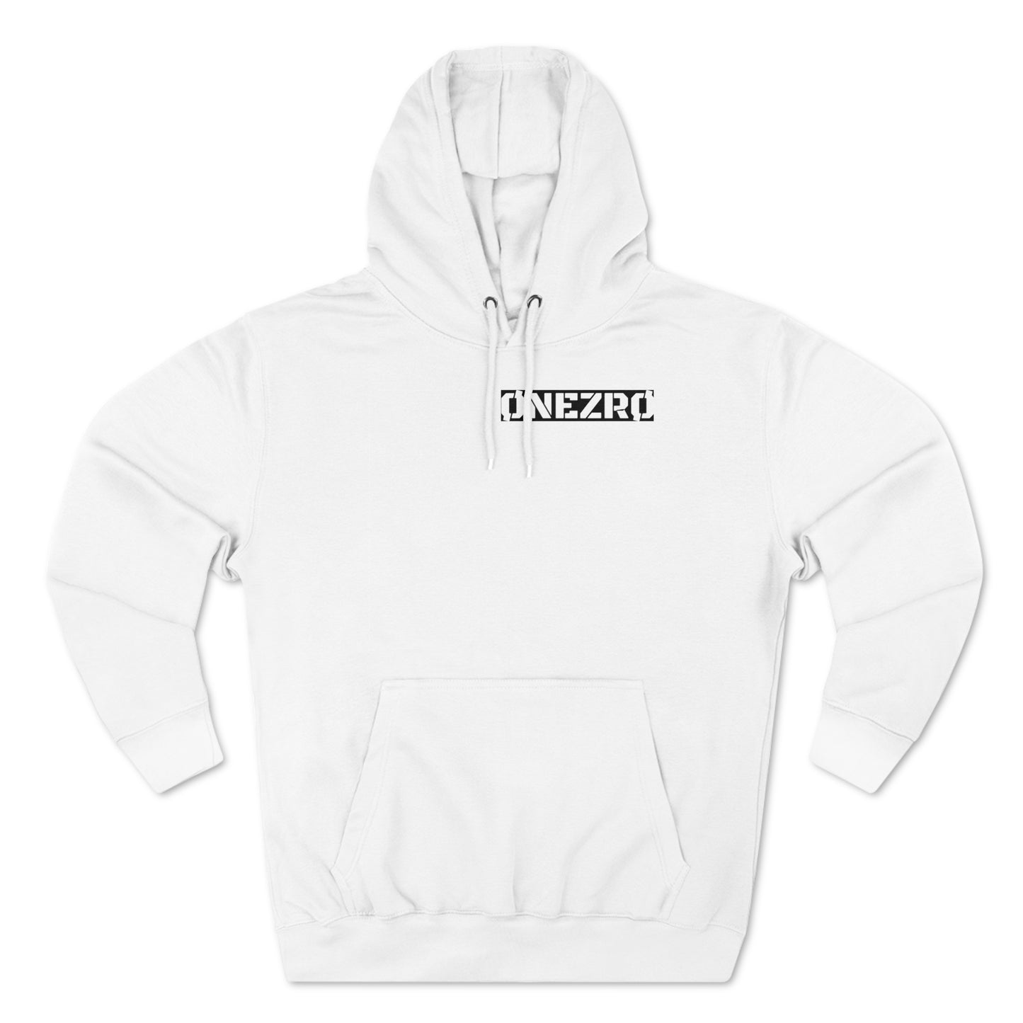 ØNEZRØ (White/Black BG Logo) Unisex Premium Pullover Hoodie