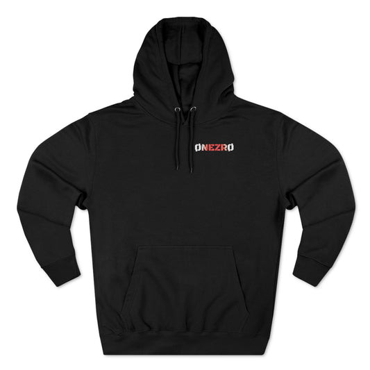 ØNEZRØ (White/Red Logo) Unisex Premium Pullover Hoodie