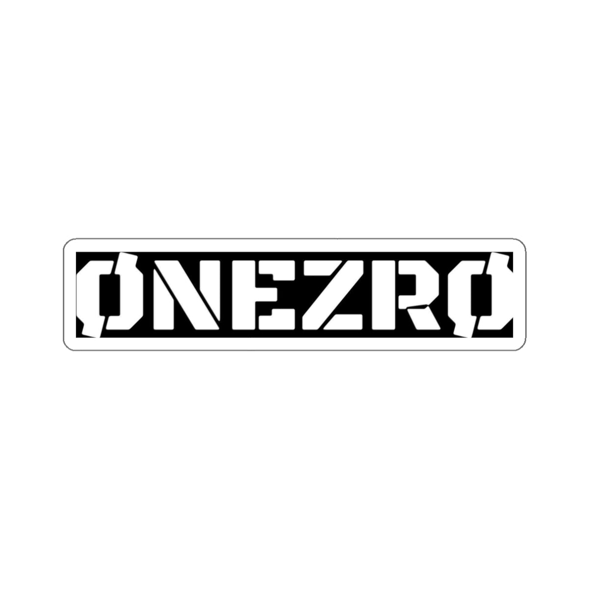 ØNEZRØ (White Logo) Die-Cut Stickers