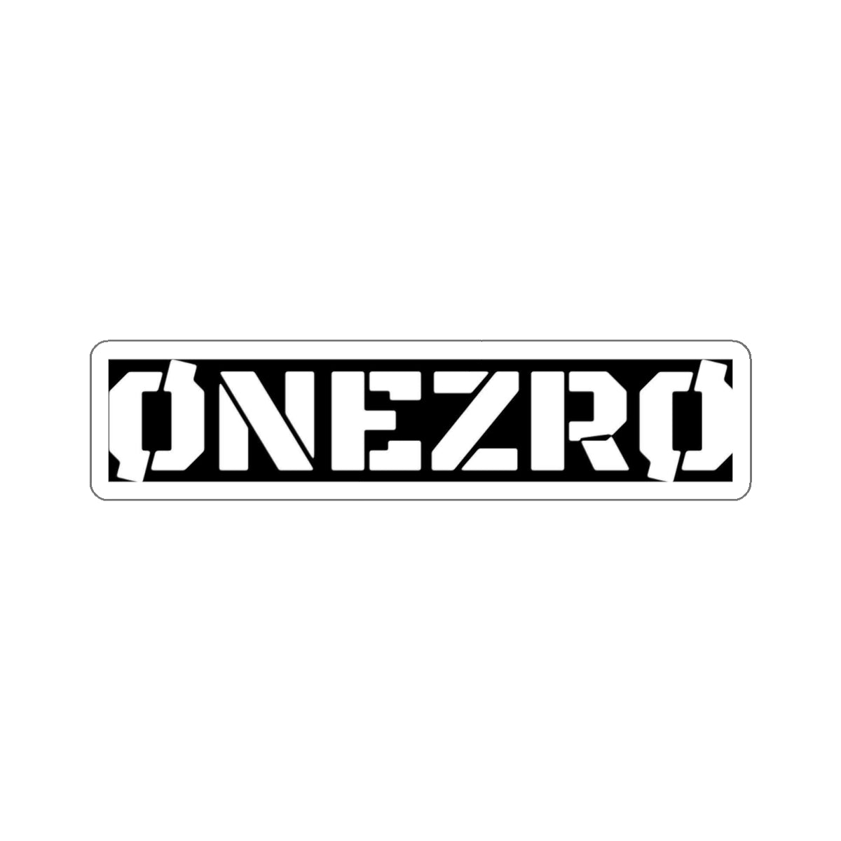 ØNEZRØ (White Logo) Die-Cut Stickers