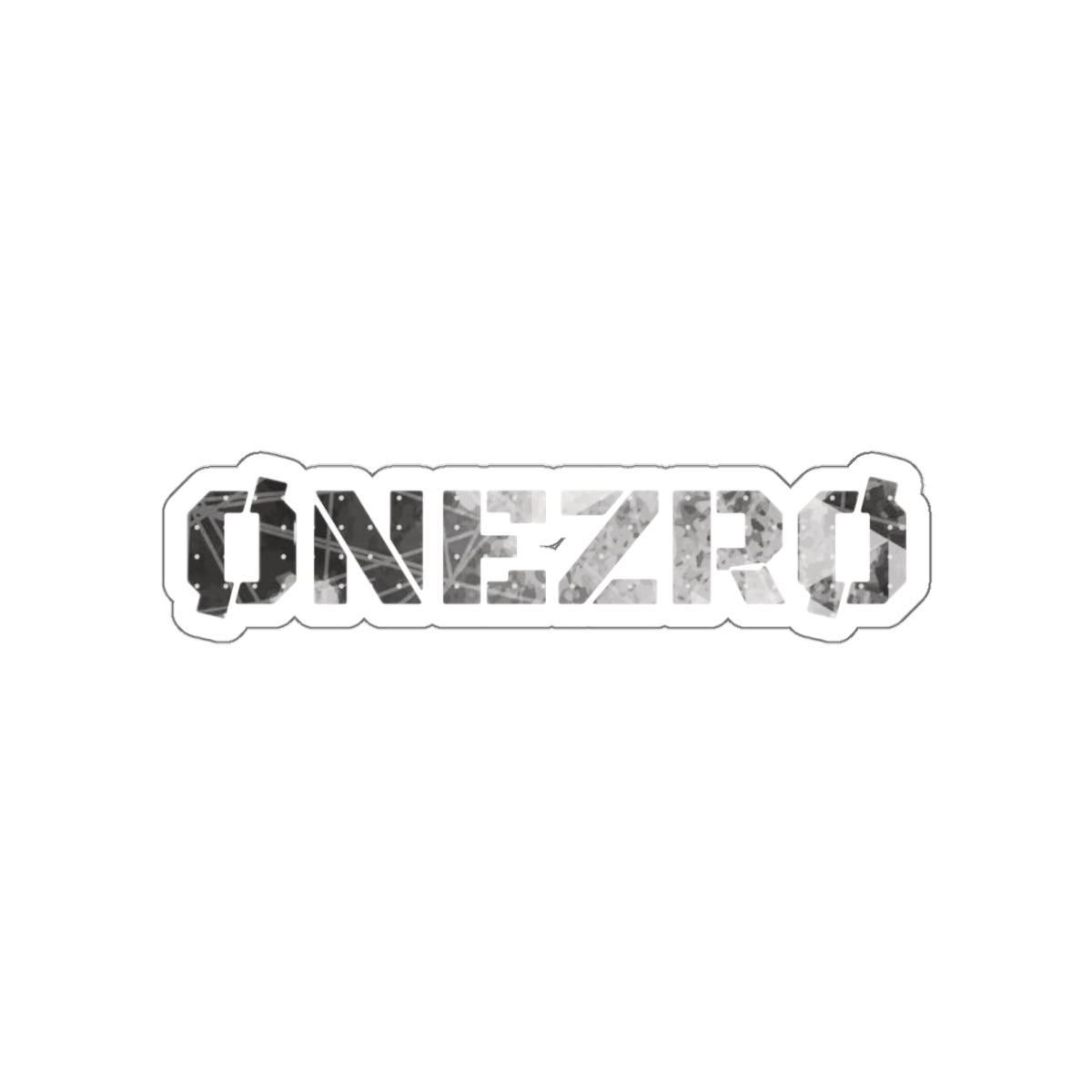 ØNEZRØ (White/Red Logo) Die-Cut Stickers