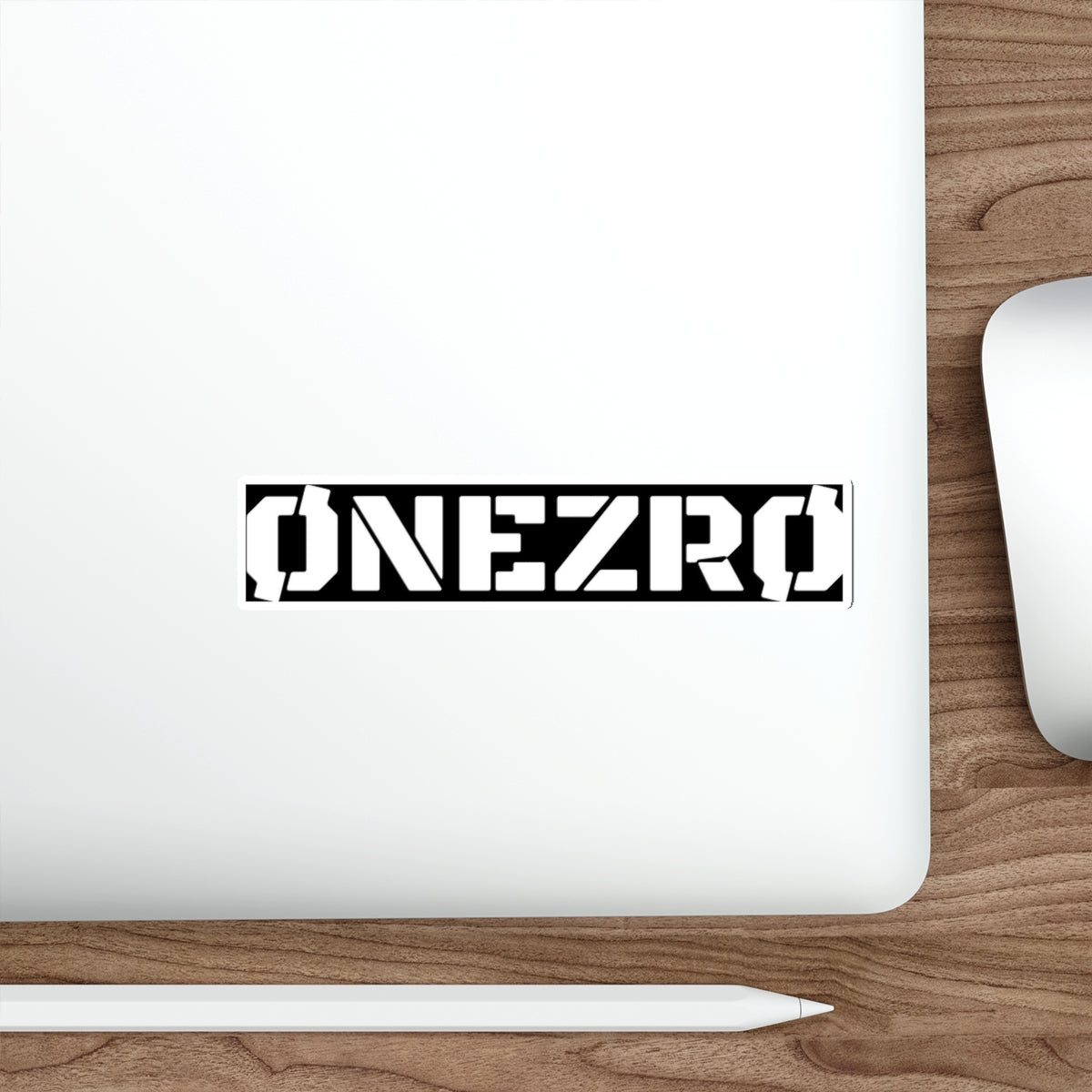 ØNEZRØ (White Logo) Die-Cut Stickers